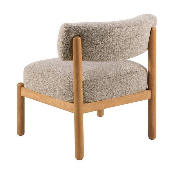 Béžové kreslo z textílie buklé Burley – Actona-image-2