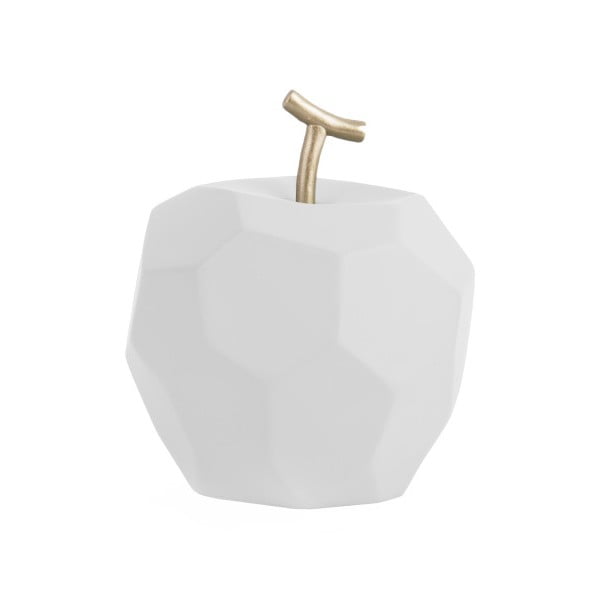 Matne biela betónová soška PT LIVING Origami Apple
