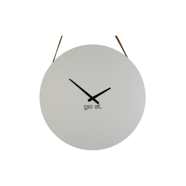 Nástenné hodiny Clock 60 cm, biele