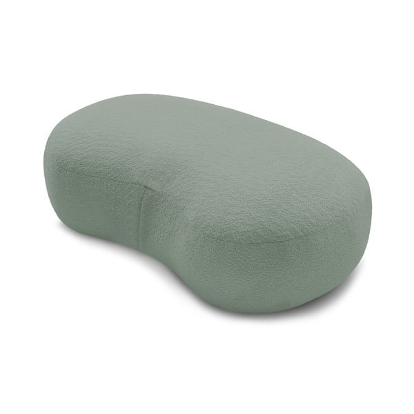 Svetlozelená podnožka z textílie bouclé Saint-Germain – Bobochic Paris-image-4