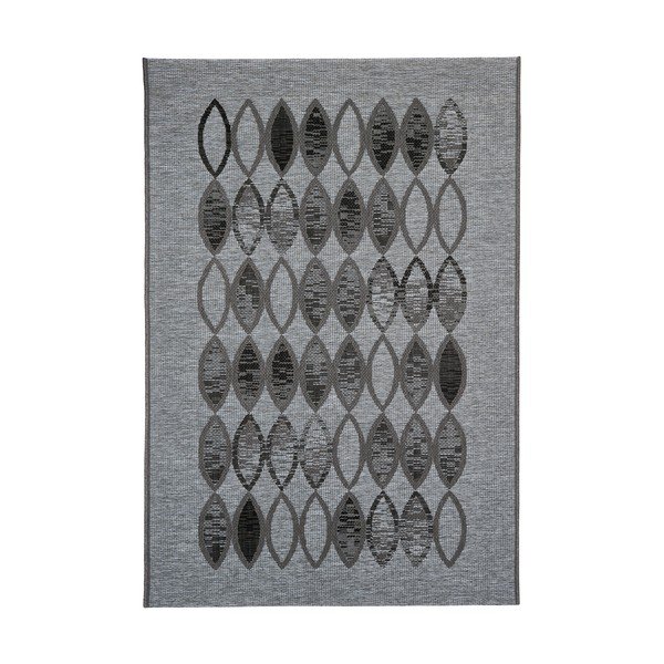 Vysokoodolný koberec vhodný do exteriéru Floorita Ethnic Grey, 160 x 230 cm-image-1
