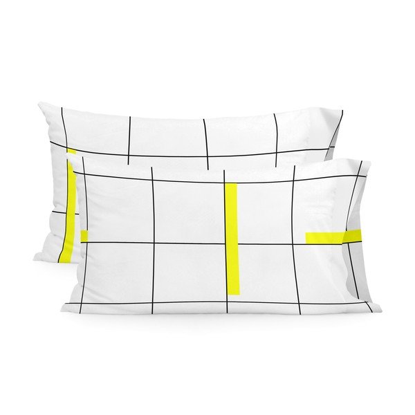 Bavlnené obliečky na vankúše v súprave 2 ks 50x75 cm Firefly – Blanc
