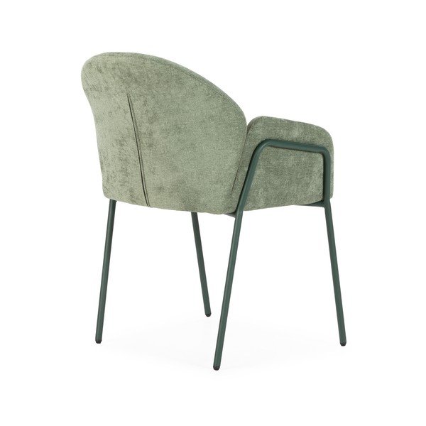 Zelené čalúnené jedálenské kreslá v súprave 2 ks Aslin – MOME-image-4