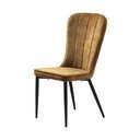 Žltá jedálenská stolička Unique Furniture Hudson