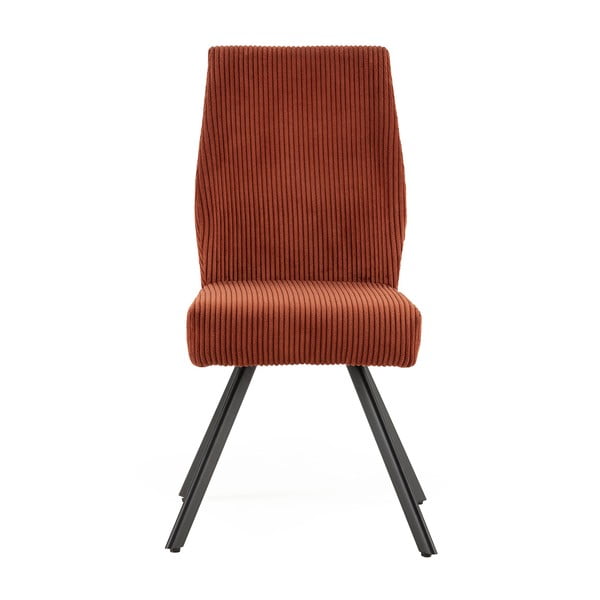 Oranžové menčestrové jedálenské stoličky v súprave 2 ks Anibal – Marckeric-image-2