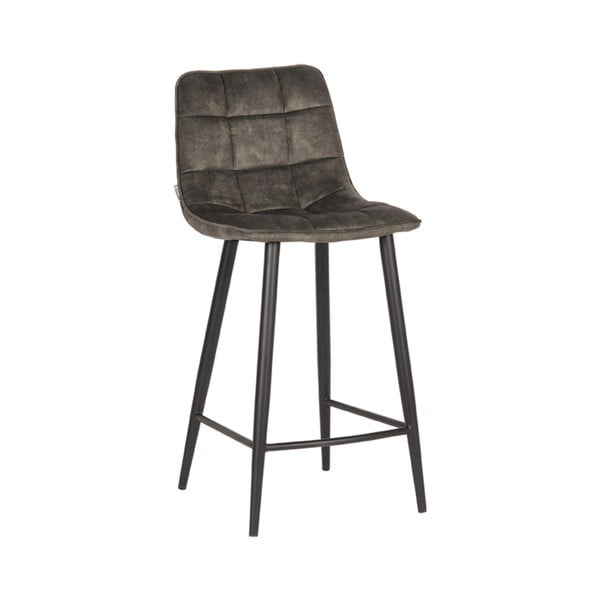 Khaki zamatové barové stoličky v súprave 2 ks 94 cm Jelt – LABEL51