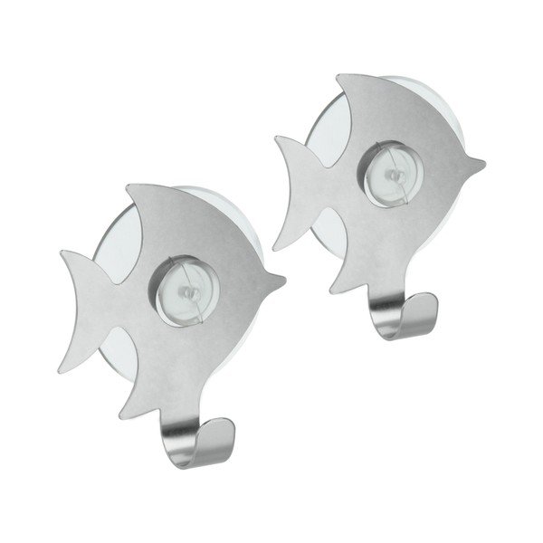 Sada 2 háčikov s prísavkou Metaltex Pesce-image-1