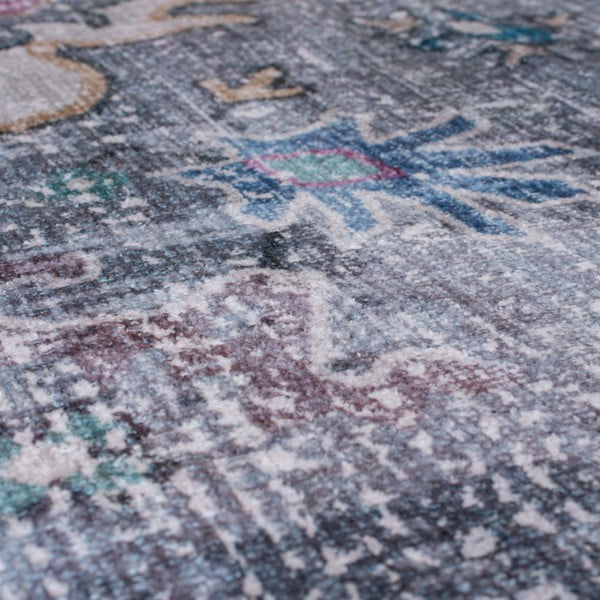 Modro-sivý prateľný koberec 230x160 cm Millie - Flair Rugs-image-2