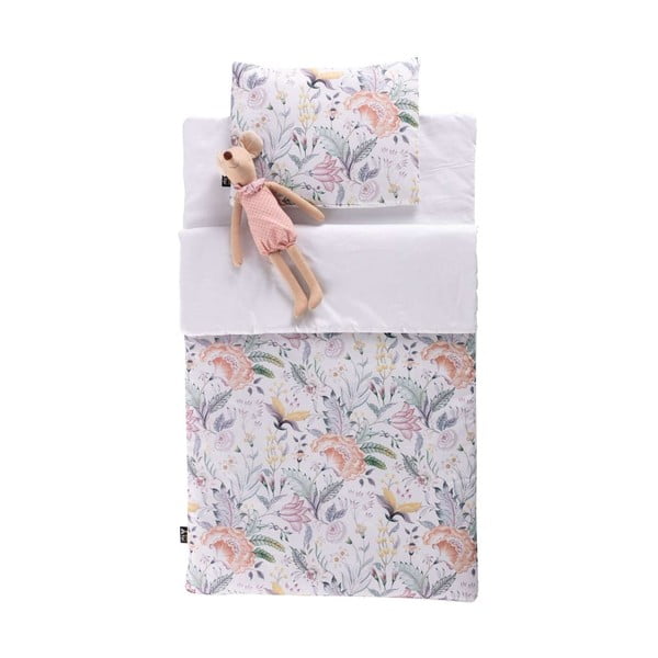 Detský spací vak Flowers - Yellow Tipi-image-1