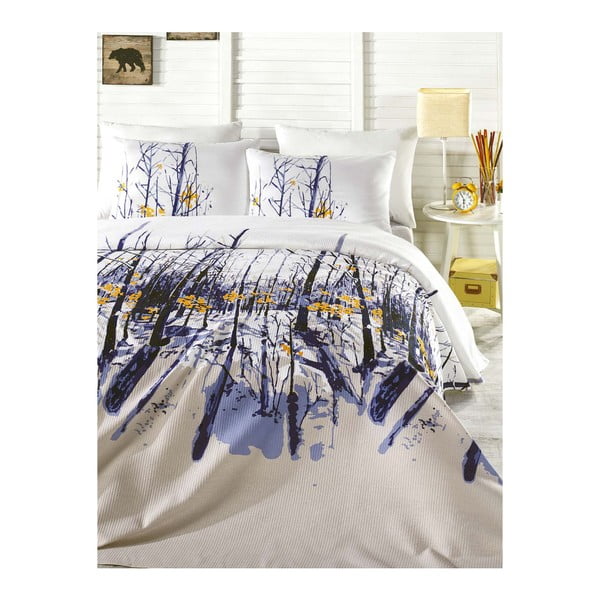 Prikrývka cez posteľ na dvojlôžko Autumn, 200 × 235 cm