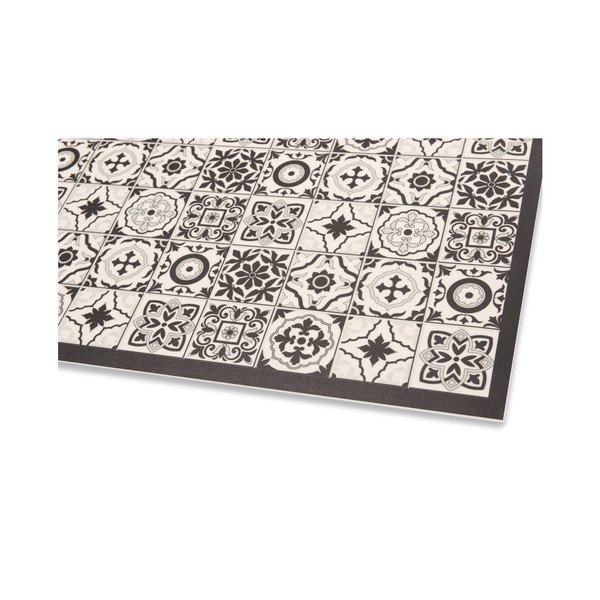 Čierno-biely vinylový behúň Zala Living Kaja, 47 × 140 cm-image-1