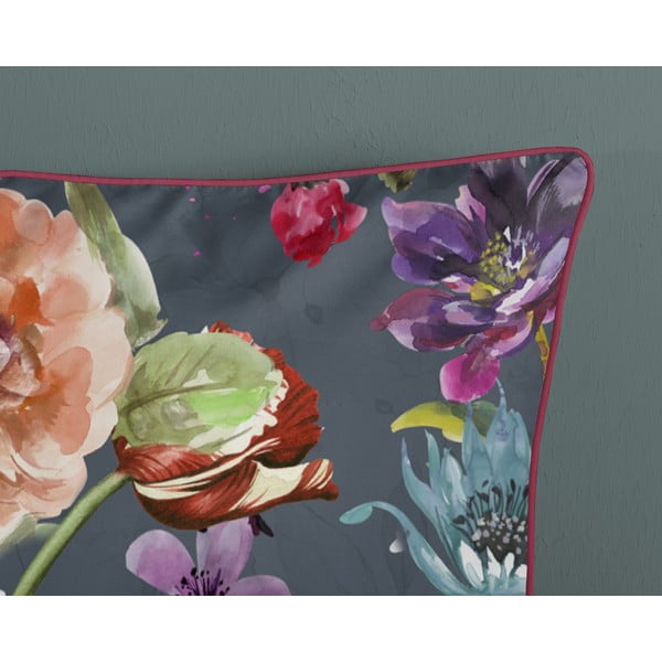 Antracitové obliečky na dvojlôžko/predĺžené z bavlneného saténu 240x220 cm Parma – Descanso-image-3