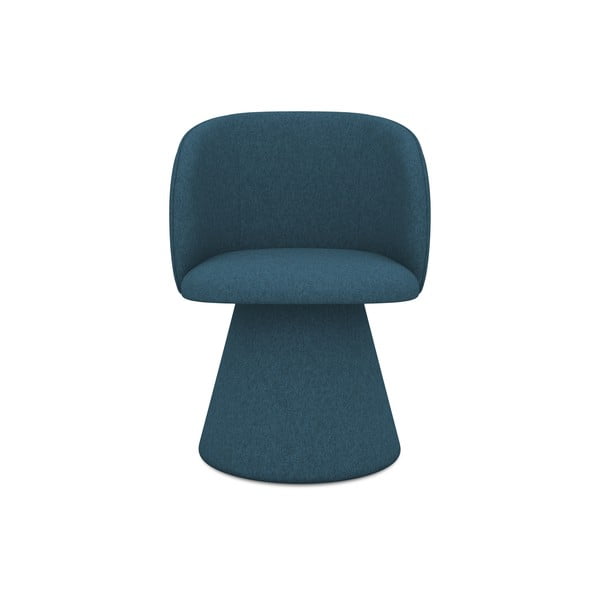 Modré čalúnené jedálenské kreslo Maia – Makamii-image-1