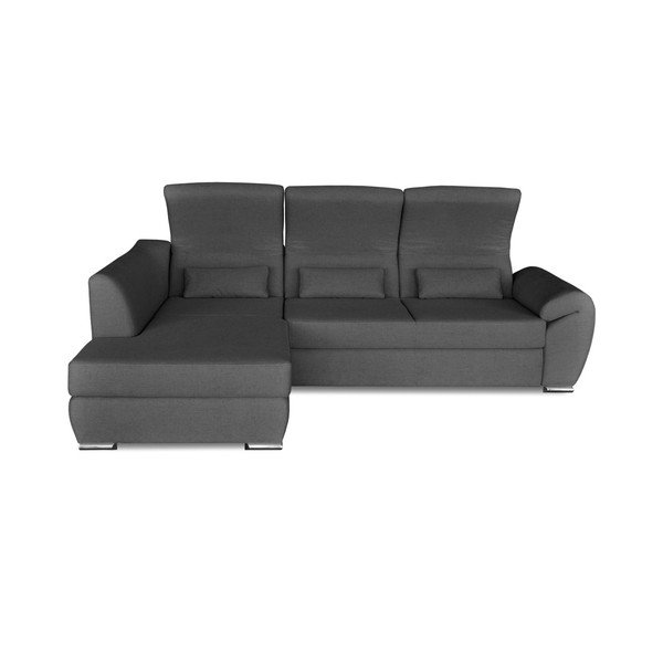 Tmavosivá rohová rozkladacia pohovka Windsor & Co. Sofas Epsilon, ľavý roh-image-2