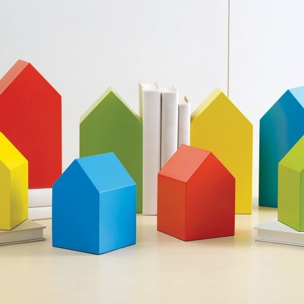 Sada 4 malých farebných domčekov Design Ideas House