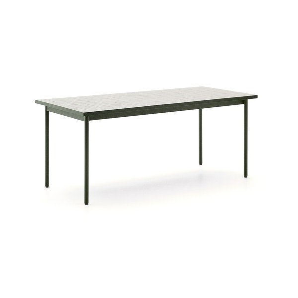 Oceľový záhradný jedálenský stôl 91x182 cm Maurina – Kave Home