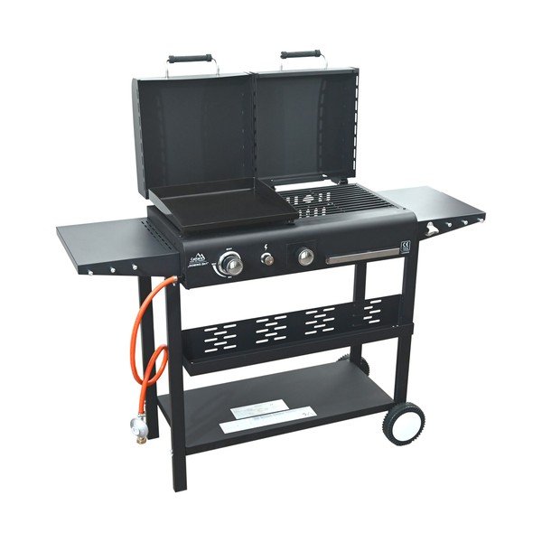 Plynový/na drevené uhlie gril Domino 2in1 – Cattara-image-1