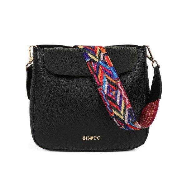 Čierna kabelka z eko kože Beverly Hills Polo Club Georgina