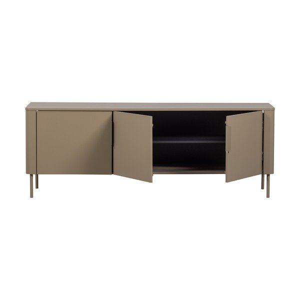 Taupe TV stolík z borovicového dreva 154x56x44 cm Gunnar – WOOOD-image-3