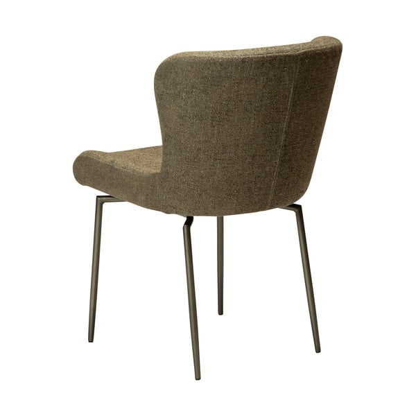 Khaki čalúnená jedálenská stolička Glam – DAN-FORM Denmark-image-2