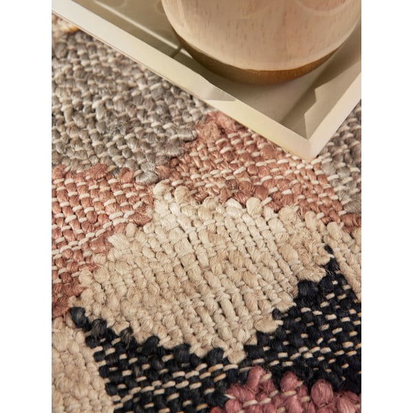 Sivý ručne tkaný jutový koberec 200x300 cm Roya Parsa – Elle Decoration-image-3