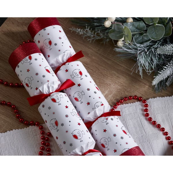 Vianočné crackery v súprave 6 ks Racing Robin – Robin Reed-image-1