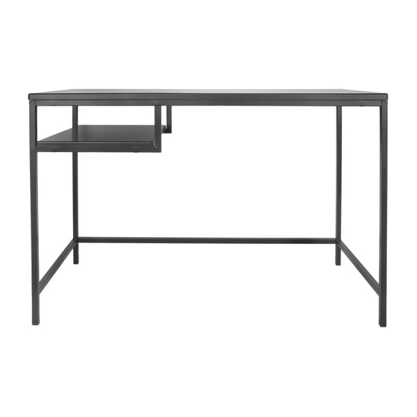Čierny pracovný stôl Leitmotiv Fushion