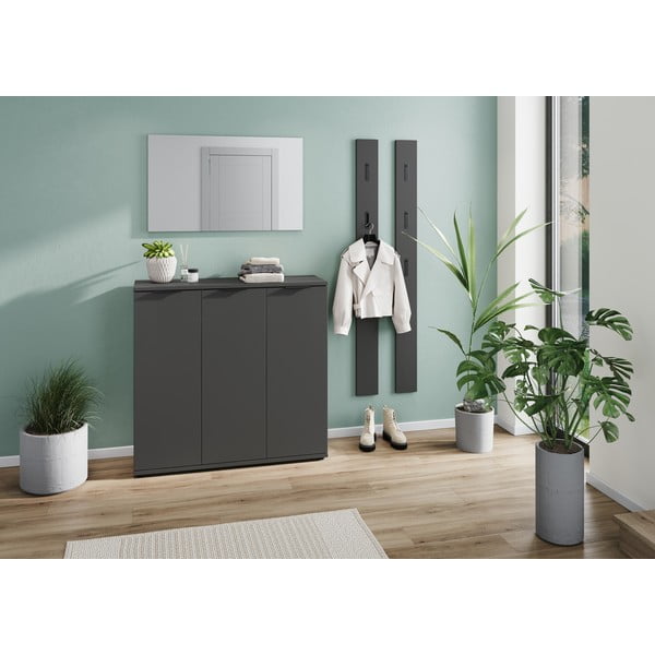 Antracitová skrinka na topánky Stanton – Germania-image-1