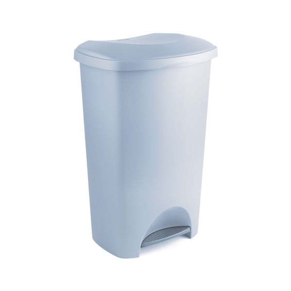Sivý pedálový odpadkový kôš z recyklovaného plastu Addis Eco Range, 50 l-image-1
