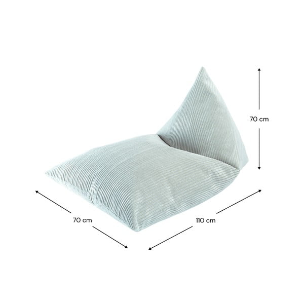 Menčestrový detský sedací vak v mentolovej farbe Big Lounger – Wigiwama-image-2