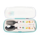 Krémový antikoro detský príbor 2 ks Wild Wonders – Rex London