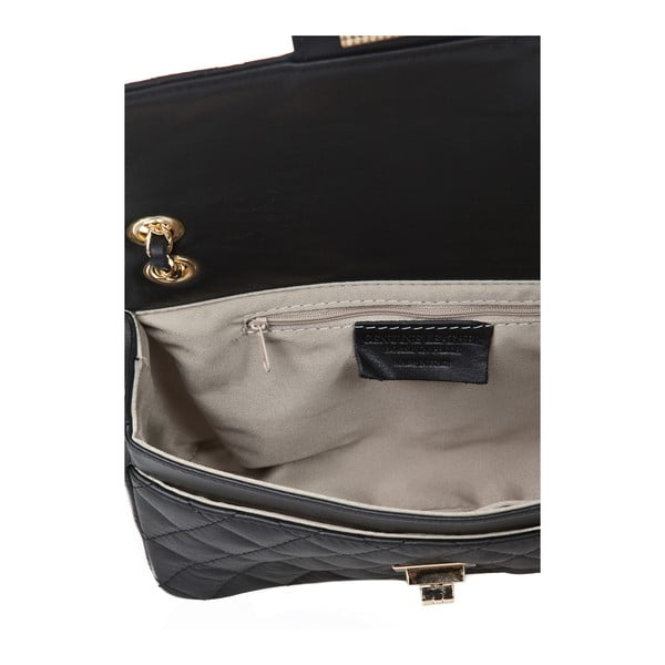 Čierna kožená kabelka Markes Basila-image-2