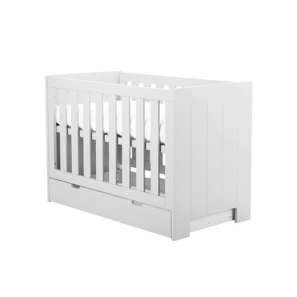 Biela detská postieľka Pinio Calmo, 120 × 60 cm-image-2