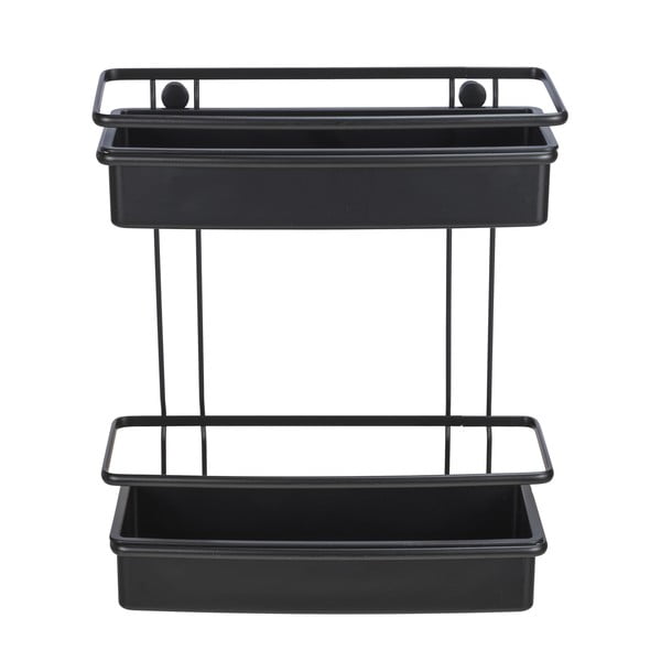 Čierna sprchová polica Wenko Molinella, 30 x 35 cm-image-2