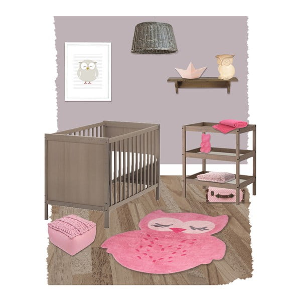 Detský ružový sedací pufík Nattiot Neo-image-2