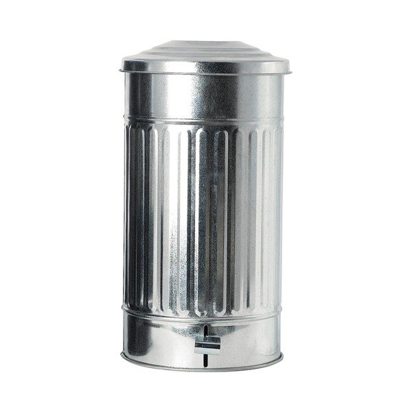 Odpadkový kôš Garbage Zinc, 25,5x48 cm