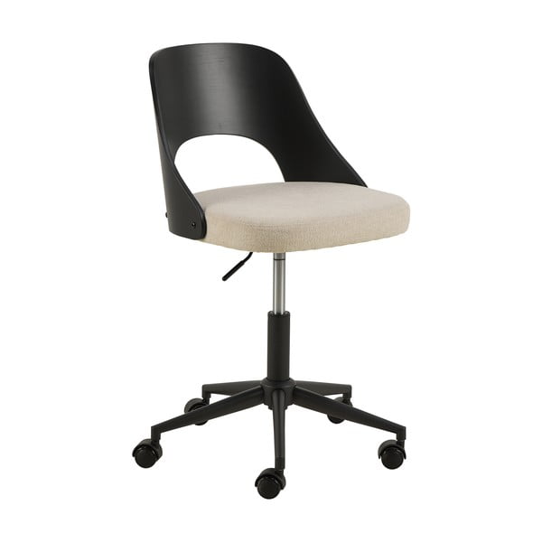 Čierna/béžová kancelárska stolička Lucy – Actona