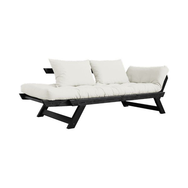 Rozkladacia pohovka so svetlobéžovým poťahom Karup Design Bebop Black/Natural-image-4