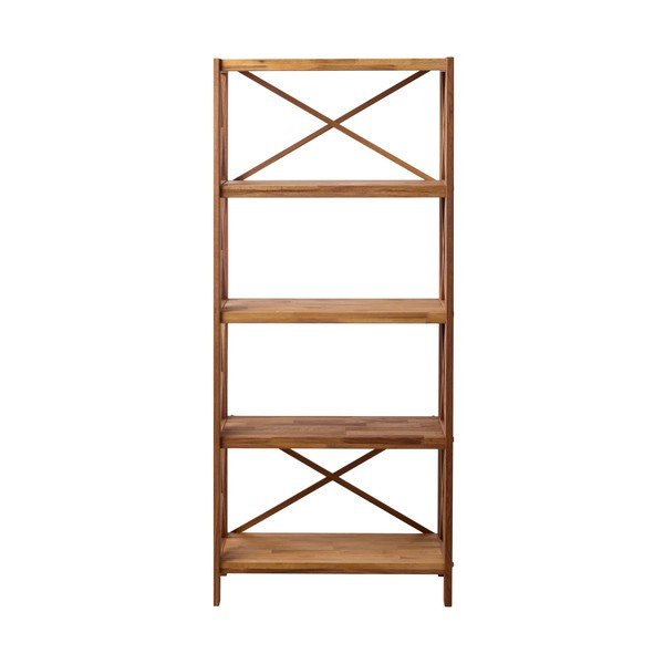 Regál z dubového dreva v prírodnej farbe 70x161 cm X-Shelf – Unique Furniture