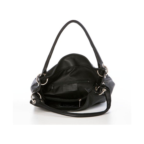 Kožená kabelka Dellio Black-image-2