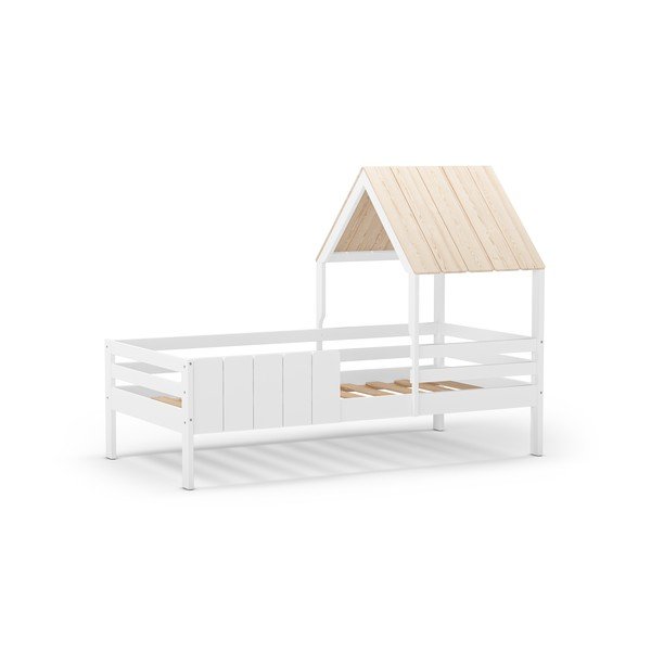 Biela domčeková detská posteľ 90x190 cm Valka – Marckeric-image-2