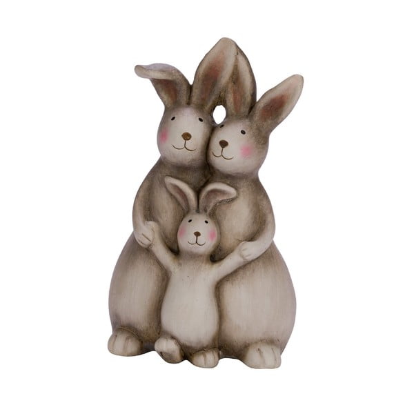 Keramická veľkonočná dekorácia Ego Dekor Bunny Family