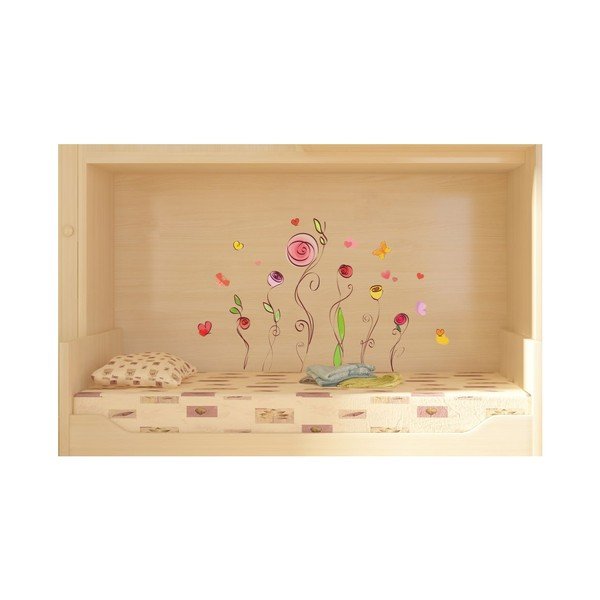 Sada samolepiek Ambiance Roses And Butterflies Decals-image-3