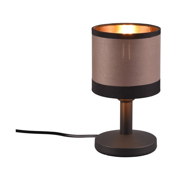 Čierno-hnedá stolová lampa (výška 22 cm) Davos – Reality-image-1