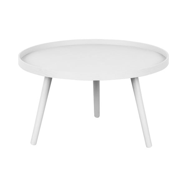 Biely okrúhly konferenčný stolík ø 60 cm Mesa – WOOOD