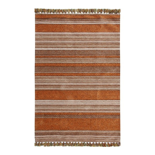 Koberec Garida Cappucino Stripes, 80 × 150 cm