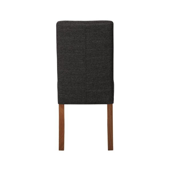 Tmavosivá stolička s tmavohnedými nohami Ted Lapidus Maison Tonka-image-2