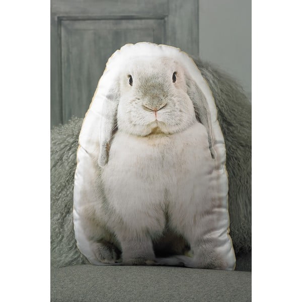 Vankúšik s potlačou sivého králika Adorable Cushions-image-1