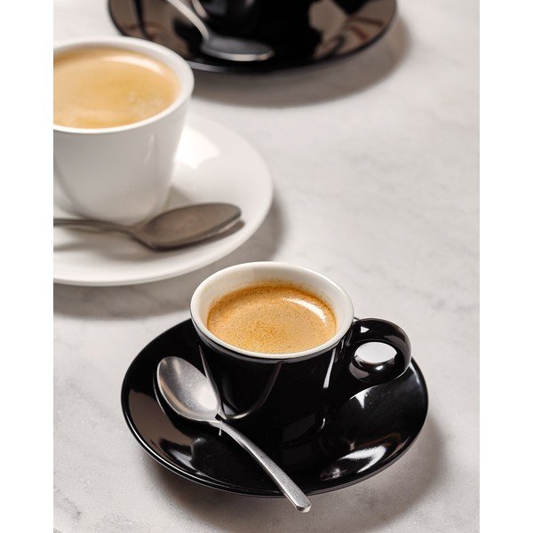 Čierny porcelánový tanierik ø 12,5 cm Barista – BonBistro-image-1