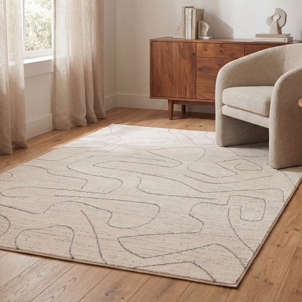 Krémovobiely koberec 160x220 cm Oslo – Asiatic Carpets-image-1